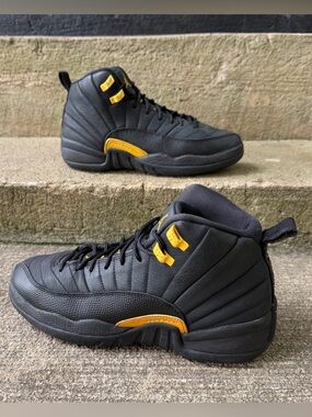 Air Jordan 12 Retro Black Taxi (GS) Gradeschool Kids’ Shoes Size 7Y 153265-071